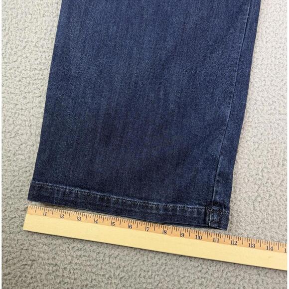 American Eagle Jeans Women's 0 Short Wide Leg Trouser High Rise Dark Wash - Picture 8 of 10